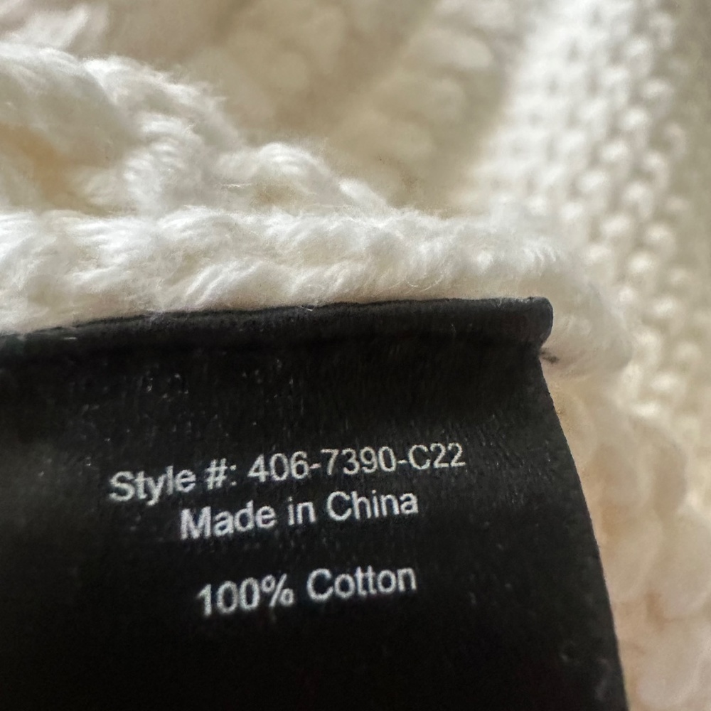 Jenni Kayne cotton cable knit oversized sweater - Picture 4 of 5